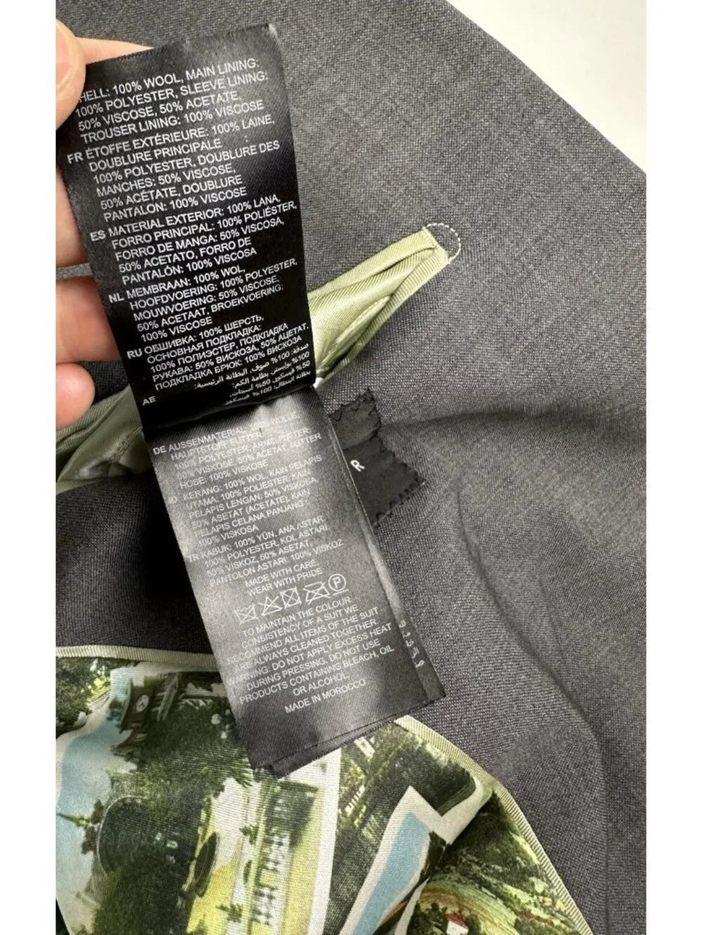Ted Baker Mens Blazer Gray 40S 100% Wool Modern Sports Coat Blazer Suit Jacket